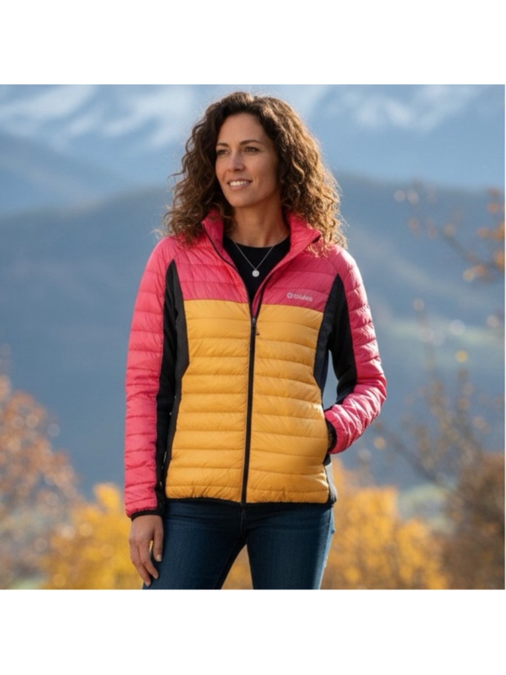 Colmar Golf Lightweight Colorblock Puffer Jacket Size 44